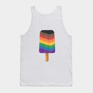 Cute  Inclusive Rainbow Pride Flag Popsicle Tank Top